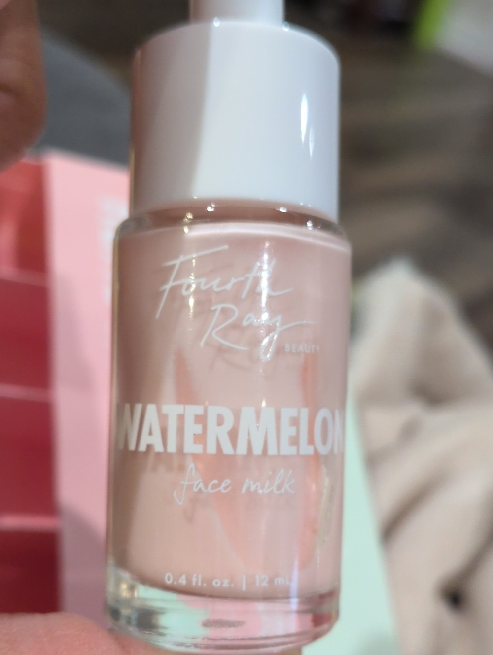 Fourth Ray Watermelon Face Milk Primer — Light Pink Hydrating Base